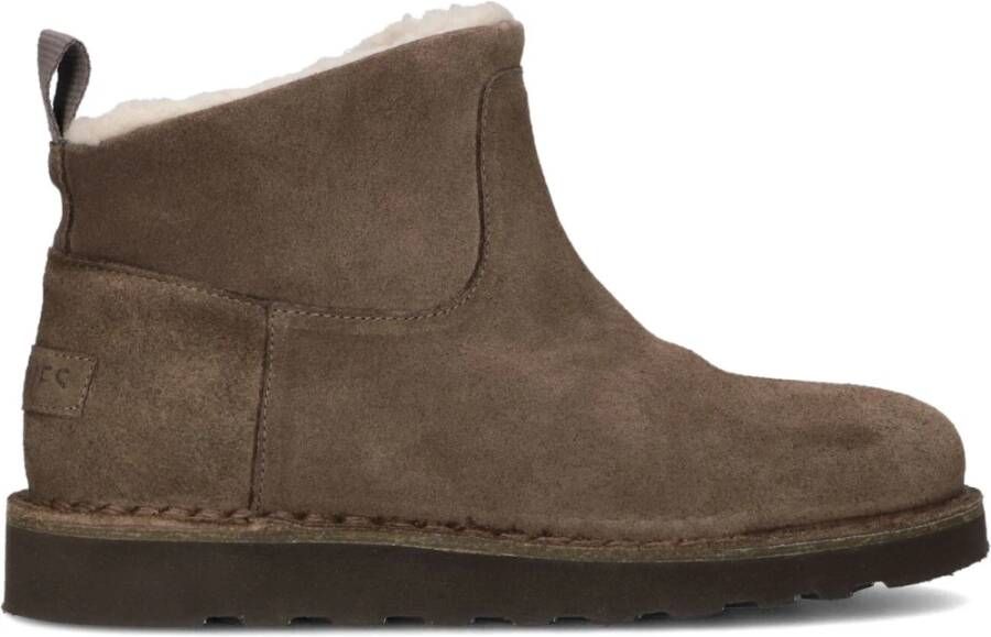 SHABBIES Enkelboots Dames Palissa Maat: 36 Materiaal: Suède Kleur: Bruin - Foto 4