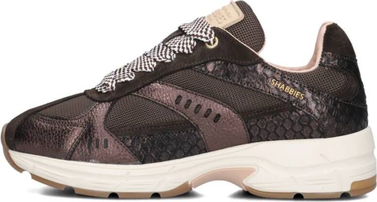 Shabbies Celia Race Slangenprint Sneakers