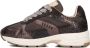 SHABBIES Lage Sneakers Dames Celia Race Maat: 42 Materiaal: Leer Kleur: Bruin - Thumbnail 2