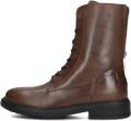 SHABBIES Veterboots Dames Duck Lacey Leer Bruin - Bruin