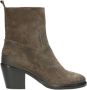 Shabbies Amsterdam Shabbies 182020399 Enkellaarsjes Enkelboots met rits Dames Bruin - Thumbnail 2