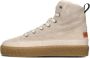 SHABBIES Hoge Sneakers Dames Chewy Lily Maat: 39 Materiaal: Suède Kleur: Grijs - Thumbnail 2