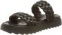 Shabbies Amsterdam Slipper Imitatie Leer Gevlochten Zwart - Thumbnail 2