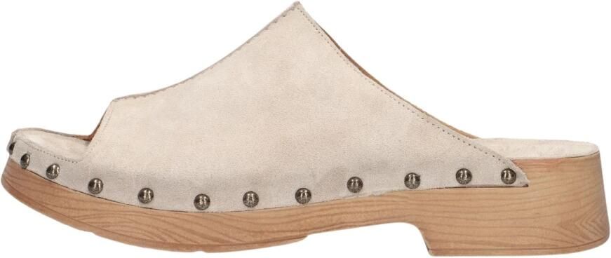 SHABBIES Muiltjes Dames Carry Mila Suède Beige