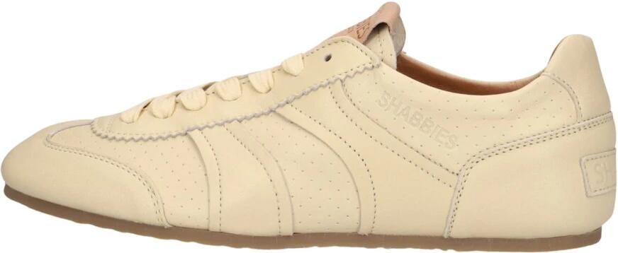 Shabbies Amsterdam Shabbies Ciska Base Sneakers Dames Leren Sneaker Beige - Foto 2