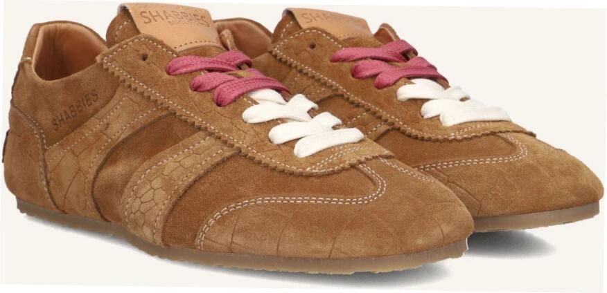 Shabbies Amsterdam Shabbies Ciska Base Sneakers Dames Camel - Foto 3