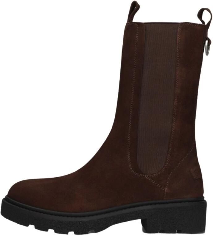 SHABBIES Chelsea Boots Dames Jacy Shelly Maat: 39 Materiaal: Suède Kleur: Bruin - Foto 6