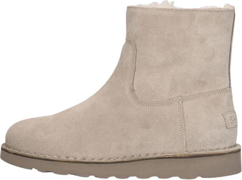 Shabbies Amsterdam Shabbies Palissa Mia Zip Enkellaarsjes Enkelboots met rits Dames Taupe - Foto 6