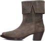 Shabbies Amsterdam Shabbies Lure Mid Boot Enkellaarsjes Dames Taupe - Thumbnail 3