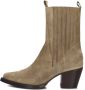 SHABBIES Enkellaarsjes Dames Jaymie Shelly Maat: 36 Materiaal: Suède Kleur: Taupe - Thumbnail 3