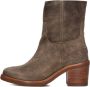 SHABBIES Enkellaarsjes Dames Puk Ankie Maat: 40 Materiaal: Suède Kleur: Taupe - Thumbnail 3