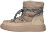 Shabbies Amsterdam Shabbies Hind Sneaker Enkellaarsjes Enkelboots Dames Taupe - Thumbnail 3