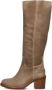 SHABBIES Hoge Laarzen Dames Puk Tuba Maat: 41 Materiaal: Suède Kleur: Taupe - Thumbnail 3