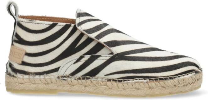 Shabbies Amsterdam Espadrille Elche Lofa Zebra White Zwart - Foto 2