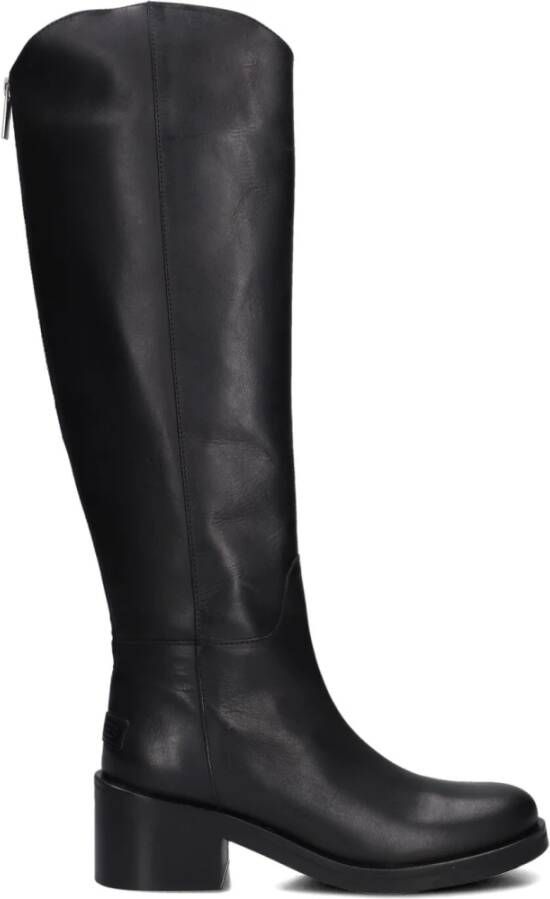 SHABBIES Hoge Laarzen Dames Lakey Ride Maat: 39 Materiaal: Leer Kleur: Zwart - Foto 2