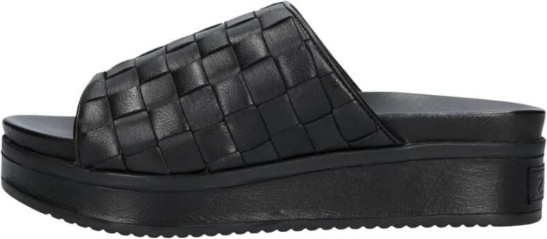 Shabbies Amsterdam Wickerwork chunky Sandals 170020260 Slippers Dames Zwart - Foto 4