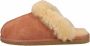 Shepherd Comfortabele Nubuck Leren Pantoffels met Echte Lamsvacht Voering Brown Dames - Thumbnail 2
