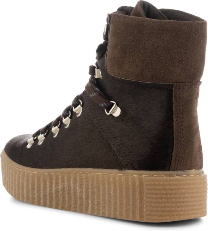 Shoe the Bear Agda Boots Suede Brown Pony Bruin Dames
