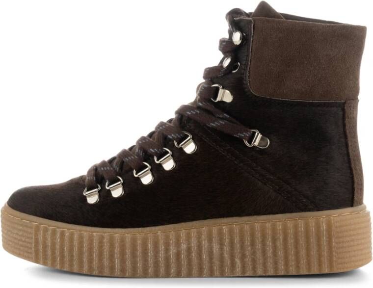 Shoe the Bear Agda Boots Suede Brown Pony Bruin Dames