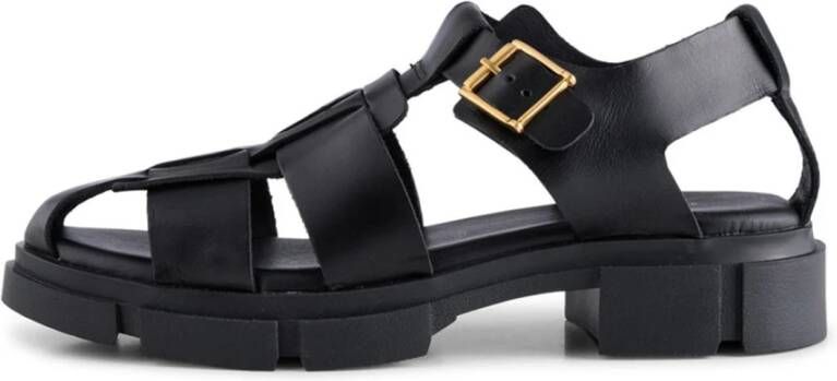 Shoe the Bear Alva Leren Sandalen Zwart Dames