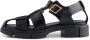 Shoe the Bear Alva Leren Sandalen Zwart Black Dames - Thumbnail 1