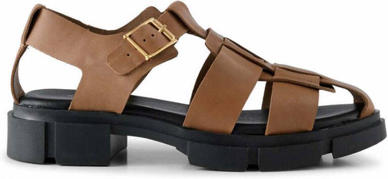 Shoe the Bear Alva sandal leather Bruin Dames