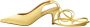 Shoe the Bear Amia strik pomp satijn Butter Satin Yellow Dames - Thumbnail 1