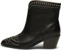 Shoe the Bear Annika Western Stud Leren Laarzen Zwart Black Dames - Thumbnail 1