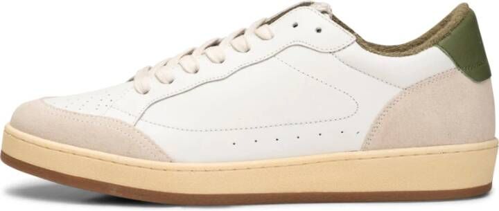Shoe the Bear Babtiste sneaker leer WIT Groen Multicolor Heren