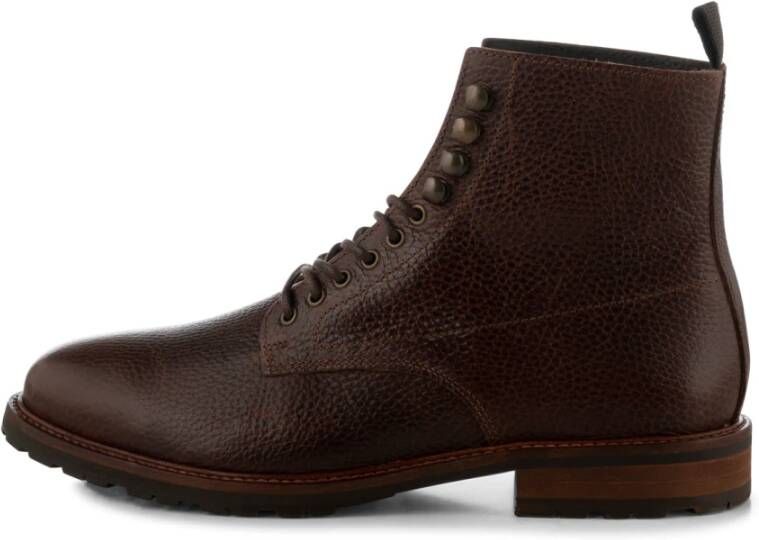 Shoe the Bear York Lace Up Boots Leather Brown Bruin Dames