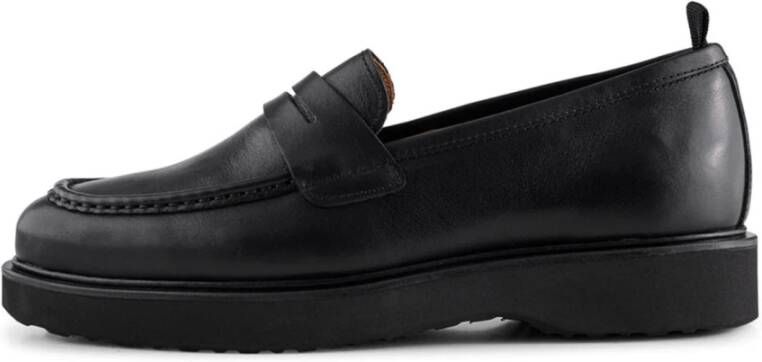 Shoe the Bear Cosmos instapper leer Zwart Black Heren