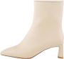 Shoe the Bear Elegante Leren Laars met Vierkante Neus en Middelhoge Hak White Dames - Thumbnail 1