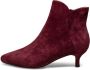 Shoe the Bear Elegante Suède Enkellaars Bordeaux Rood Dames - Thumbnail 1