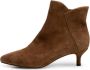 Shoe the Bear Elegante Suède Enkellaars met Ritssluiting Beige Dames - Thumbnail 1