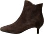 Shoe the Bear Elegante Suède Enkellaars met Ritssluiting Brown Dames - Thumbnail 1