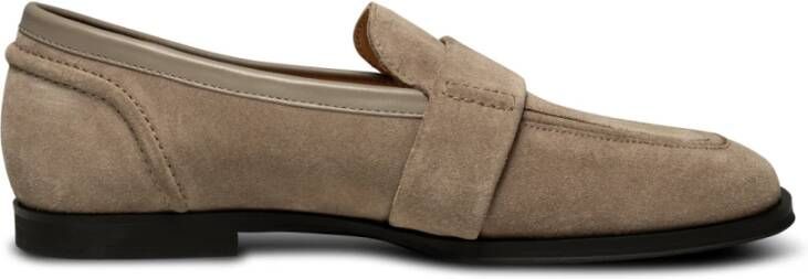 Shoe the Bear Erika Saddle Loafer van Suède Beige Dames