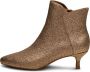 Shoe the Bear Glitter Leren Enkellaarsje Elegante Rits Brown Dames - Thumbnail 11