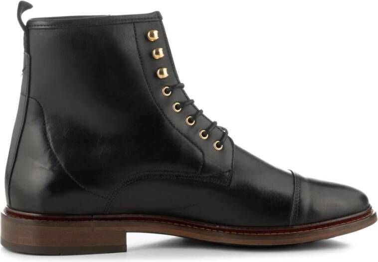 Shoe the Bear Handgemaakte Leren Veterschoenen Black Heren