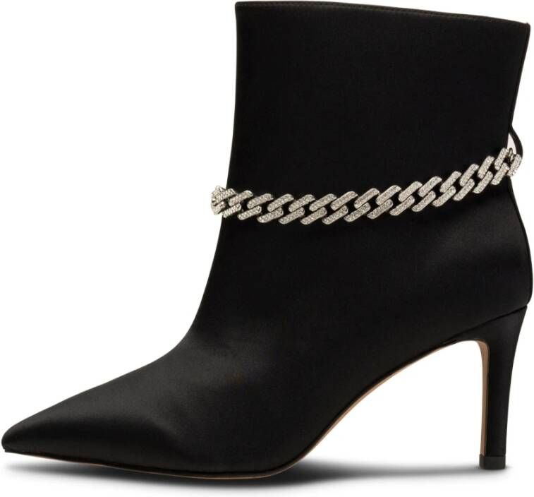 Shoe the Bear Harper Chain Bootie Satin Zwart Dames