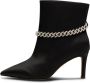 Shoe the Bear Harper Chain Bootie Satin Zwart Black Dames - Thumbnail 1