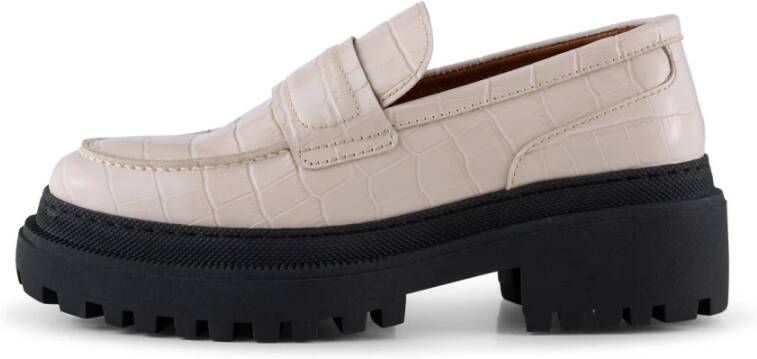 Shoe the Bear Iona loafer leer WIT Krokodil White Dames