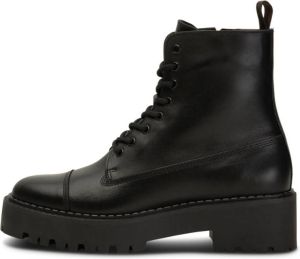 Shoe the Bear Lace Up Leren Laars Zwart Dames