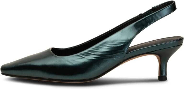 Shoe the Bear Maxine Leren Slingback Teal Metallic Groen Dames