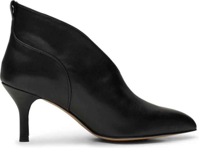 Shoe the Bear Moderne Leren Enkellaars Valentine Black Dames