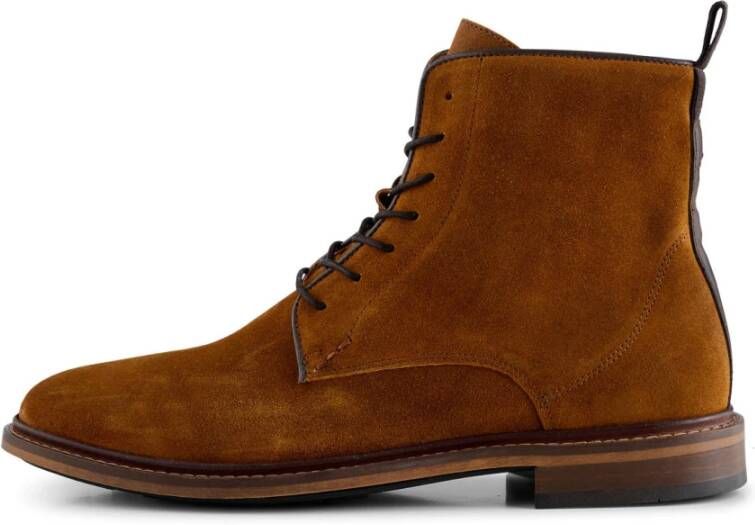 Shoe the Bear Ned Boot Gewaxt Suède TAN Brown Heren