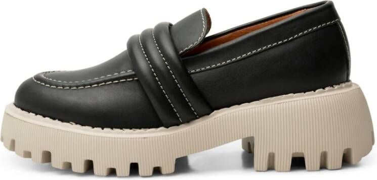 Shoe the Bear Posey loafer leer Zwart Contrast Black Dames