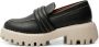 Shoe the Bear Chunky Leren Loafer Zwart Contrast Black Dames - Thumbnail 2