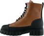 Shoe the Bear Rebel lace up boot leather Bruin Heren - Thumbnail 1