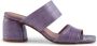 Shoe the Bear Runa muilezel leer Lavendel Croco Purple Dames - Thumbnail 1