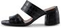 Shoe the Bear Runa mule leer Zwart Croco Black Dames - Thumbnail 4